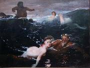 Arnold Bocklin, The Waves (mk09)